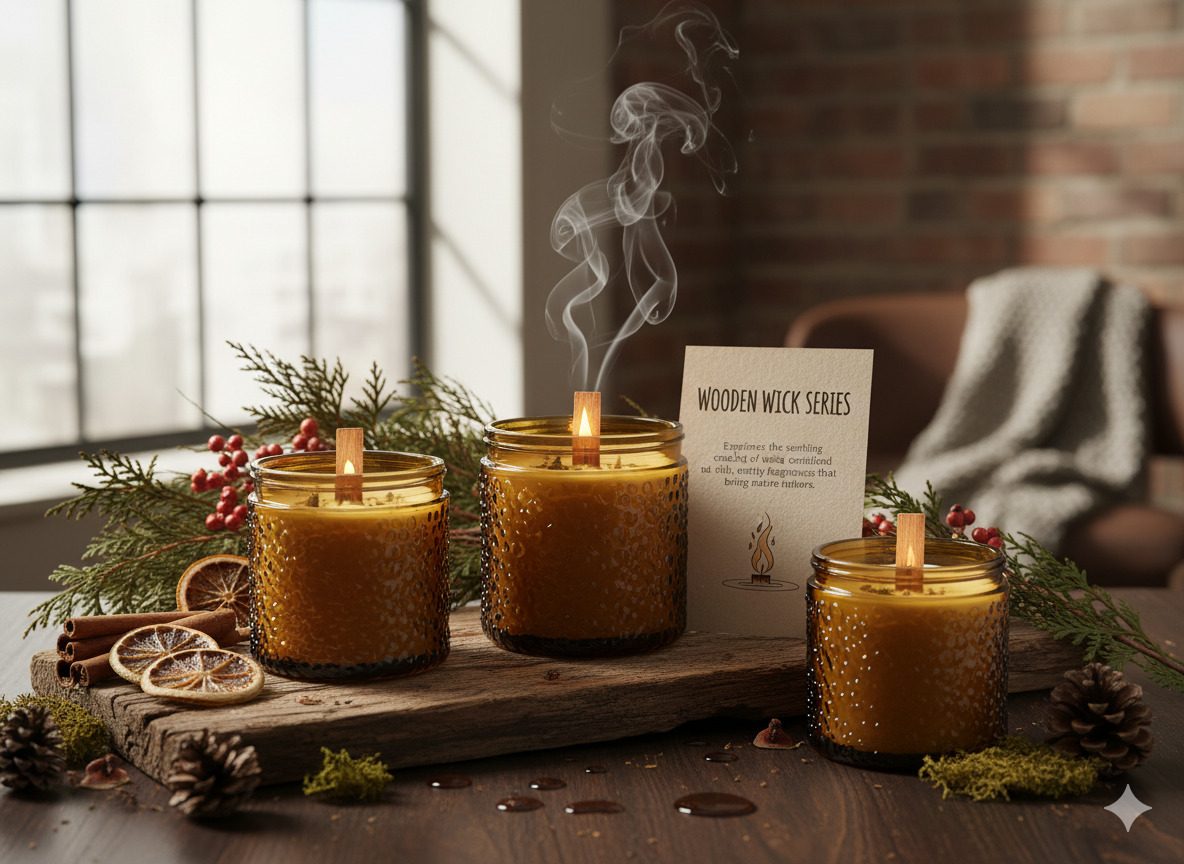 Wooden wick collection